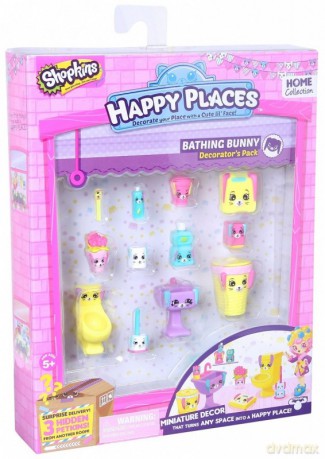 HAPPY PLACES SHOPKINS - Zestaw Dekorator Bathing Bunny [FIGURKA]