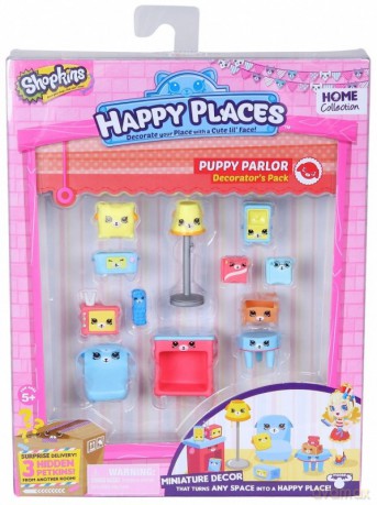 HAPPY PLACES SHOPKINS - Zestaw Dekorator Puppy Parlor [FIGURKA]