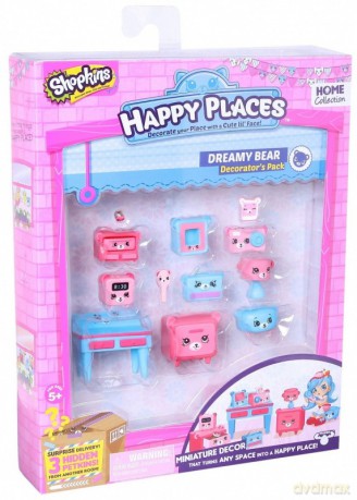 HAPPY PLACES SHOPKINS - Zestaw Dekorator, Dreamy Bear [FIGURKA]