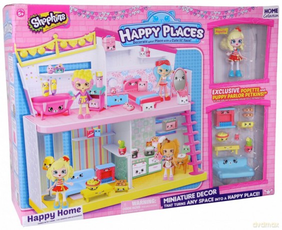 HAPPY PLACES SHOPKINS - Zestaw Happy Home z akcesoriami [FIGURKA]