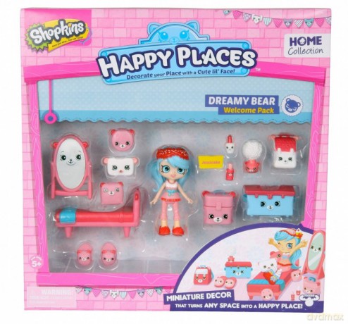 HAPPY PLACES SHOPKINS Zestaw startowy Dreamy Bear [FIGURKA]