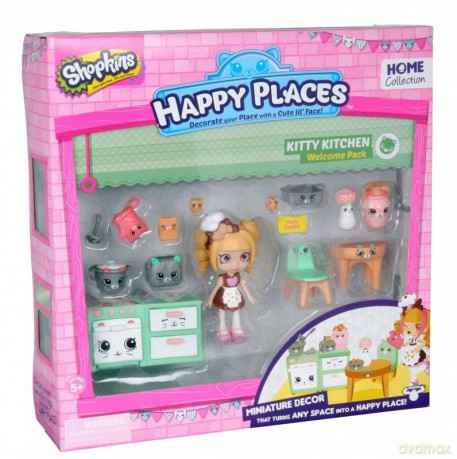 HAPPY PLACES SHOPKINS Zestaw startowy Kitty Kitchen [FIGURKA]