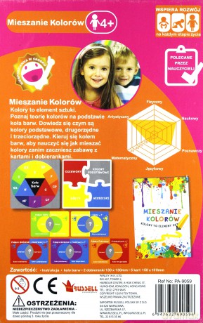 Karty edukacyjne - Mieszanie kolorów