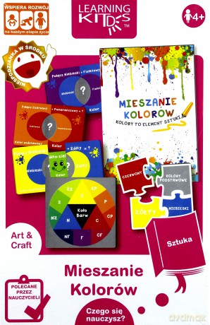 Karty edukacyjne - Mieszanie kolorów