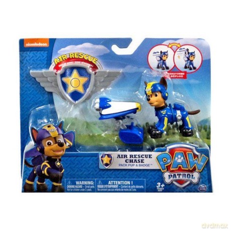 Psi Patrol Powietrzny Figurka z odznaką Chase [FIGURKA]