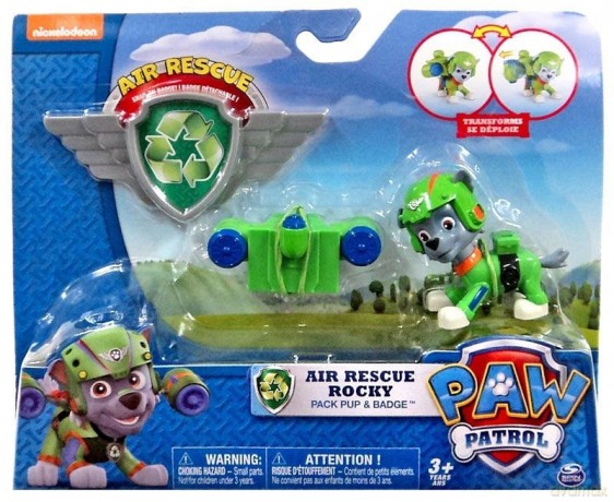 Psi Patrol Powietrzny Figurka z odznaką Rocky [FIGURKA]