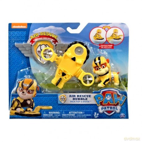 Psi Patrol Powietrzny Figurka z odznaką Rubble [FIGURKA]