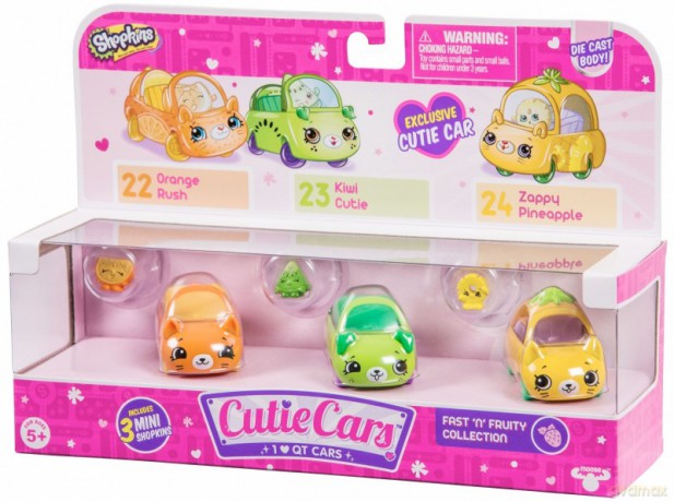 SHOPKINS CUTIE CARS 3-pak, Fast N Fruity [FIGURKA]