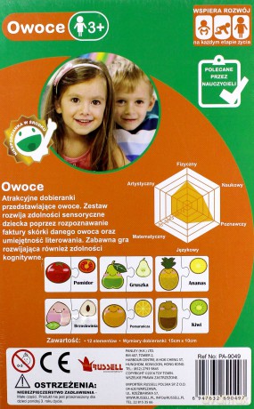 Układanka edukacyjna - Owoce [GRA]