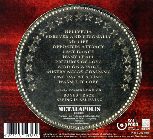 Crystal Ball: Hellvetia (digipack) [CD]