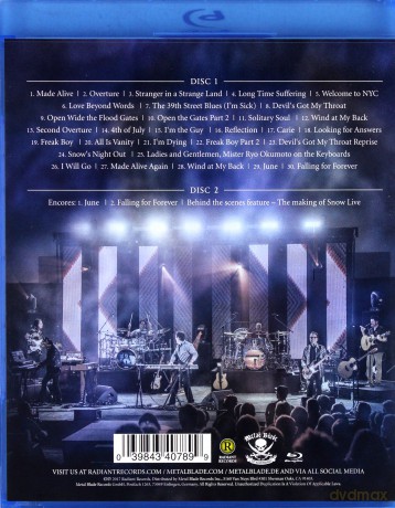 Spock's Beard: Snow Live [2xBlu-Ray]