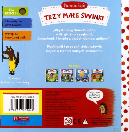 Pierwsze bajki: Trzy Małe Świnki. Pociągnij-Przesuń [KSIĄŻKA]