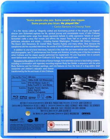 Chasing Trane: John Coltrane Documentary soundtrack (John Coltrane) [Blu-Ray]