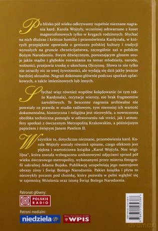 Noc wigilijna. Nieznane przemówienia, homilie i nagrania - Karol Wojtyła [KSIĄŻKA]