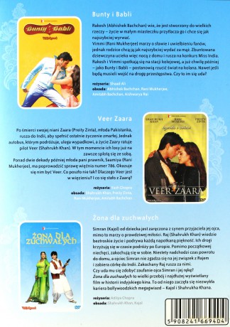 Zakochani w Bollywood: Bunty i Babli / Veer Zaara / Żona dla zuchwałych BOX [3DVD]