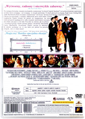 Cztery wesela i pogrzeb (polski lektor) [DVD]