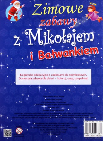 Zimowe zabawy z Mikołajem i bałwankiem [KSIĄŻKA]