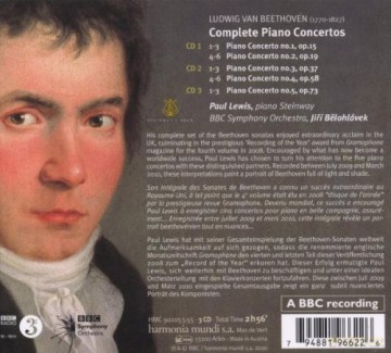 Beethoven: Complete Piano Concertos Lewis Belohlavek (digipack) [3CD]