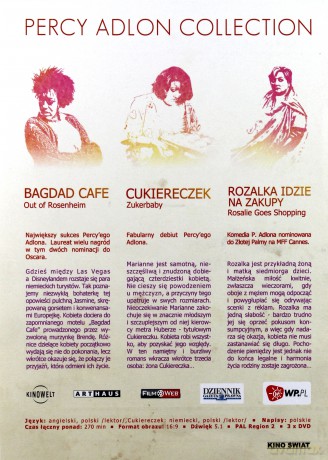 Percy Adlon: Bagdad Cafe / Cukiereczek / Rozalka idzie na zakupy [3DVD]