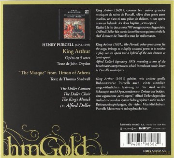 Purcell: King Arthur Deller (digipack) [2CD]