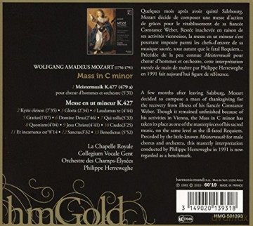 Mozart: Mass In C Minor Herreweghe (digipack) [CD]