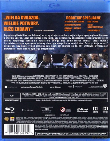 Rampage: Dzika furia [Blu-Ray]