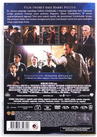 Fantastyczne zwierzęta: Zbrodnie Grindelwalda [DVD]