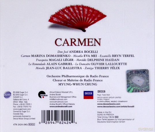 Andrea Bocelli: Bizet: Carmen (polska cena!!!) [2CD]