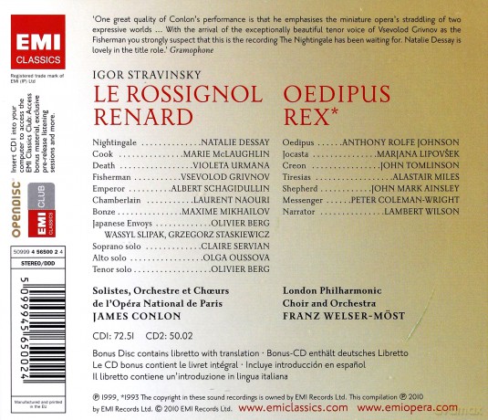 Conlon: Le Rossignol [3CD]