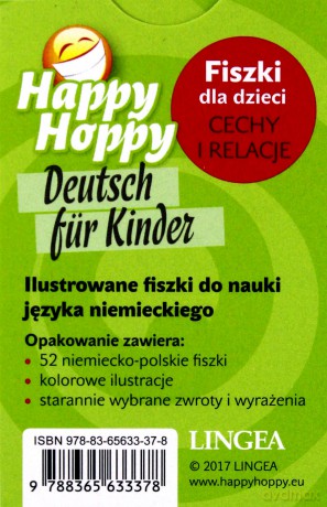Happy Hoppy Fiszki dla dzieci. Niemiecki. Pakiet [KSIĄŻKA]