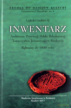 Inwentarz Archiwum Prowincji Polski Południowej - Ludwik Grzebień [KSIĄŻKA]