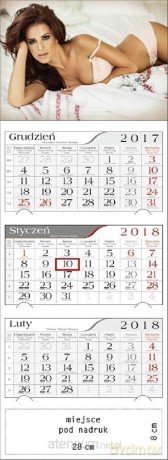 Kalendarz 2018 Trójdzielny Agnieszka [KALENDARZ]