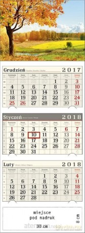 Kalendarz 2018 Trójdzielny Jesienna Polana [KALENDARZ]
