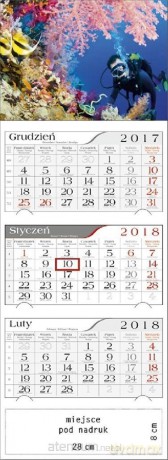 Kalendarz 2018 Trójdzielny Rafa [KALENDARZ]