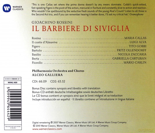 Alceo Galliera: Il Barbiere Di Siviglia [3CD]