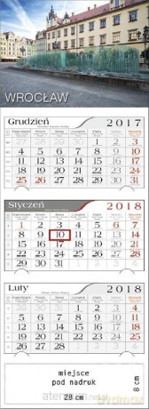 Kalendarz 2018 Trójdzielny Wrocław [KALENDARZ]