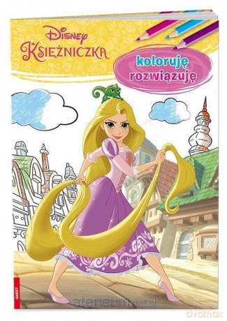 Koloruję rozwiązuję. Księżniczka Disney [KSIĄŻKA]
