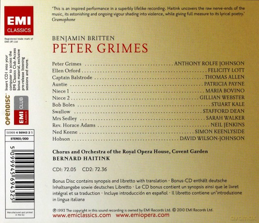 Haitink: Peter Grimes [3CD]