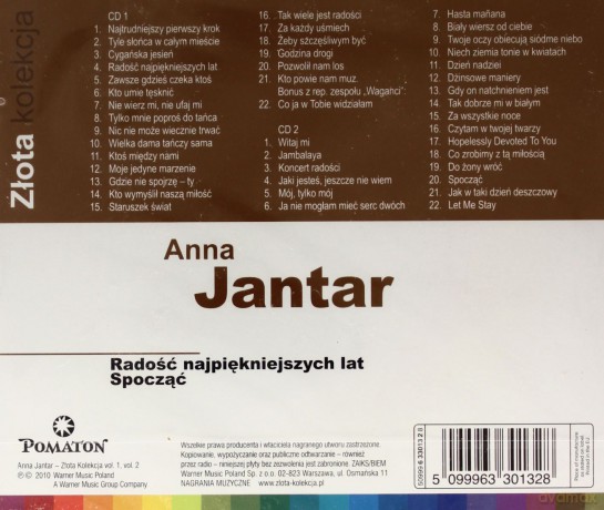 Anna Jantar: Złota Kolekcja vol. 1 & vol. 2 [2CD]