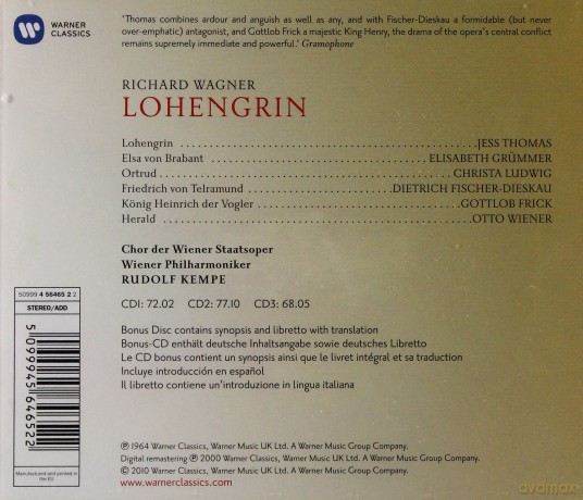 Rudolf Kempe: Lohengrin [4CD]