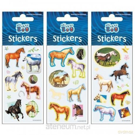 Naklejki Sticker BOO silver konie