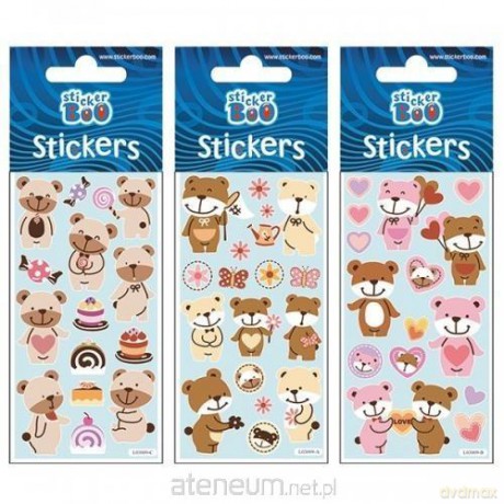 Naklejki Sticker BOO silver misie II