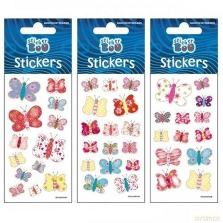 Naklejki Sticker BOO silver motyle
