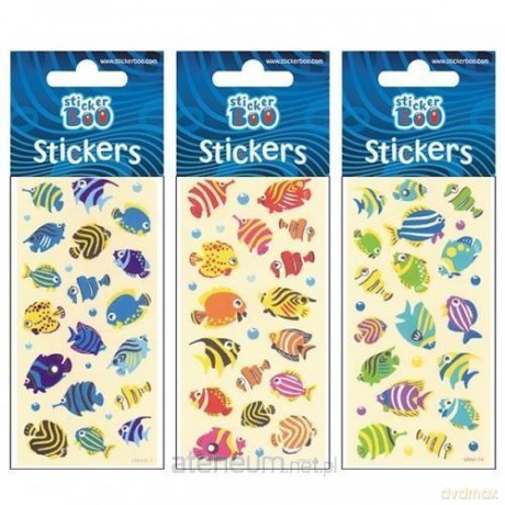 Naklejki Sticker BOO silver ryby