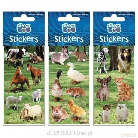 Naklejki Sticker BOO silver zwierzęta mix
