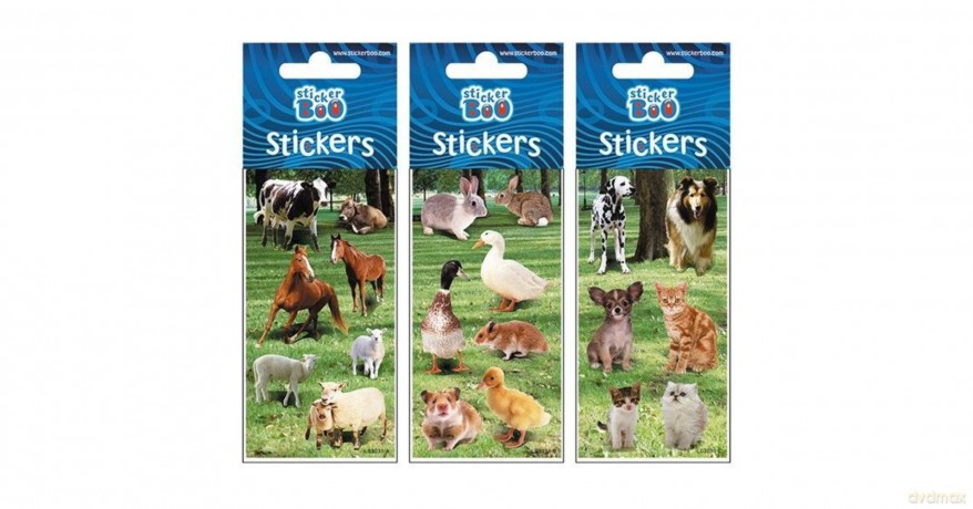 Naklejki Sticker BOO silver zwierzęta mix