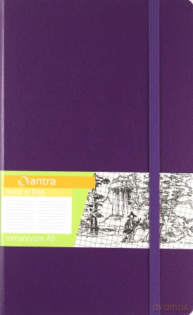 Notes A5 Linia Romantyzm Fiolet