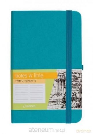 Notes A6 Linia Romantyzm Turkusowy