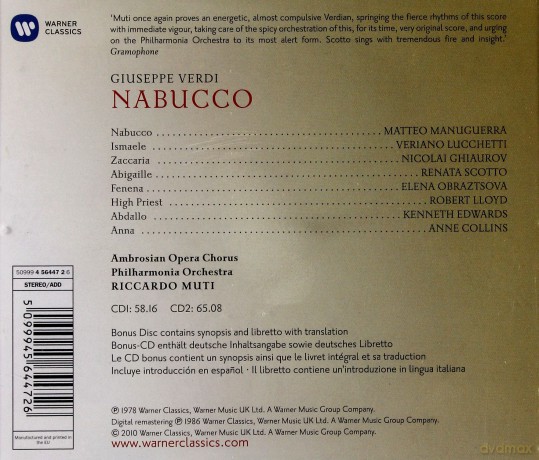 Ricardo Muti: Nabucco [3CD]