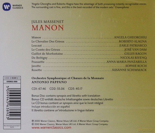 Pappano: Manon [4CD]